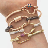 Sterling Silver Hard Hook Bracelet