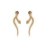 LITTLE DIAMOND BOA EARRINGS