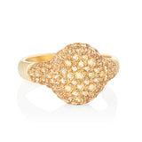 Sugar Pinky Signet Ring | Yellow Sapphires
