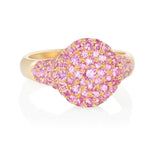 Sugar Pinky Signet Ring - Pink Sapphires
