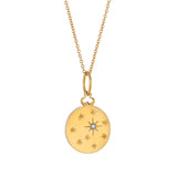 Aquamarine Birthstone Charm in 18k Yellow Gold