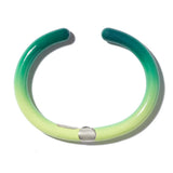 Vert Ombre Enamel Hinged Cuffling
