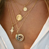 Medium Diamond Trefoil Locket