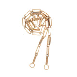 Meander Chain Necklace in Gold