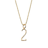 Diamond Number Charm - 2