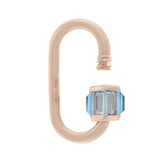 Total Medium Baguette Lock with Aquamarine