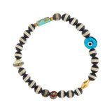 BLACK AGATE STRIPE BRACELET