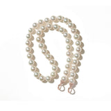 Akoya Pearl Strand with Allstone Diamond Loops