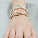 OERA BRACELET | ROSE GOLD WITH PAVE DIAMONDS