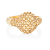 Sugar Pinky Signet Ring - Yellow Sapphires