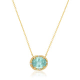Aqua Tourmaline Necklace