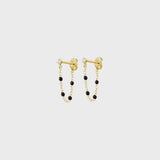 Gigi Supreme Diamond Earrings in Black