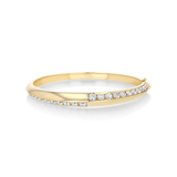 Crescent Bangle with WD Flip Pave