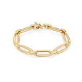 Flat Link Bracelet with Knot Bridges