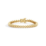 Mandala Tennis Bracelet with Diamonds