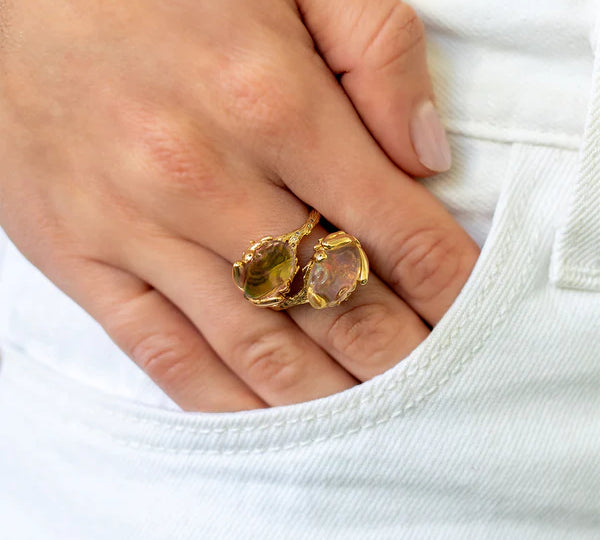 Frog Opal Stackable Ring