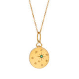 Emerald Birthstone Charm in 18k Yellow Gold