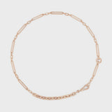Chunky Chain 2 Rows Diamond Lock