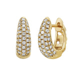 Chunky Pave Huggie - Small