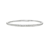 Diamond Flexible Bangle White Gold