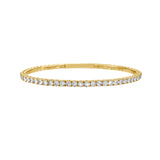 Diamond Flexible Bangle Yellow Gold
