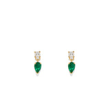 Duet Emerald Studs