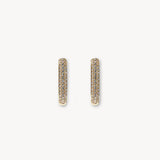 Diamond Oval Hoop Earring