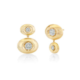 ALT Double Drop Stone Earring with WD - Pair