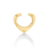 Knife Edge Heart Shaped Ear Cuff - SINGLE