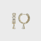 Leggo 2.0 Diamond Huggies Yellow Gold - Sold as Pair