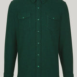Hunter Green Solid Cashmere Shirt