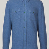 Denim Solid Cashmere Shirt