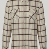 Expedition Plaid Cashmere Shirt in Icefall