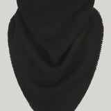 Black Solid Cashmere Bandana