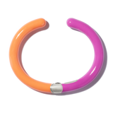 Tacky/Fuschia Enamel Hinged Cuffling