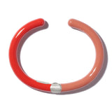 Enamel Hinged Cuffling, Regular, Cracker/Red