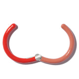Enamel Hinged Cuffling, Regular, Cracker/Red