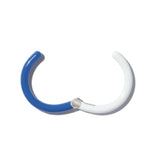 Cloud/A Good Blue Enamel Hinged Cuffling