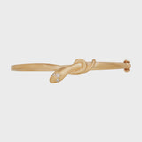 Coiled Snake Gold Bangle