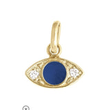 Eye Lapis Resin Diamond Pendant
