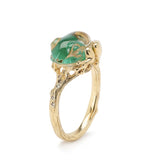 Frog Malachite Stackable Ring