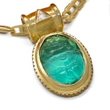 Scarab Venetian Glass Pendant
