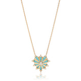 Mini Milla Heart Necklace With Diamonds