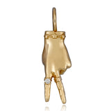Peace Sign Ladyfinger Pendant