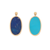 Oval Lozenge with Turquoise and Lapis