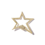 Large Star Lock in Gold