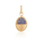 Liberté Medium Rope Charm Blue Personalized Engraving