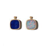 Cushion Lozenge with Lapis and Opal