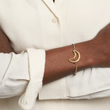 Mixed-Up Half & Half Chain - SS/YG - 6"