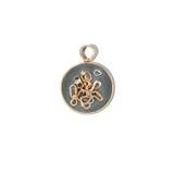 Lock Pile Charm in Mixed Metals